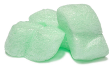 Green packing chips